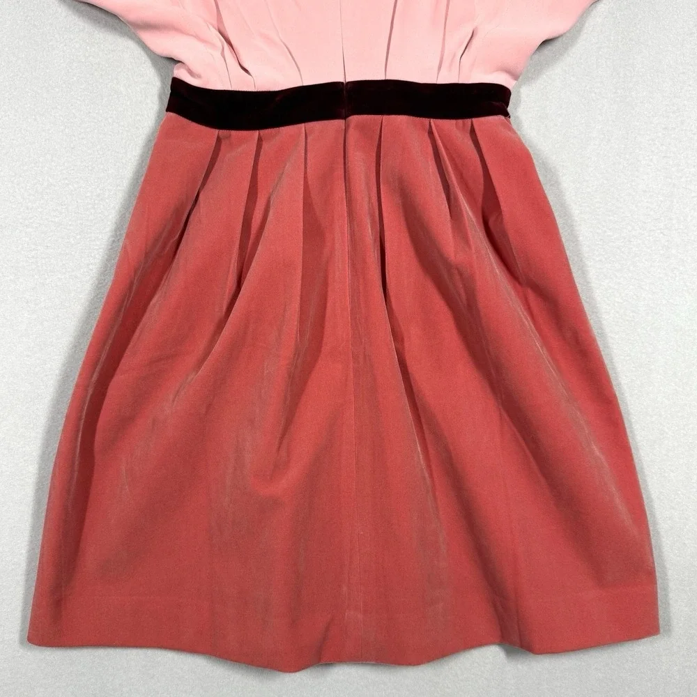 Pomander Place Tuckernuck Dress Womens Small Pink Velvet Isabelle Feminine‎ Date